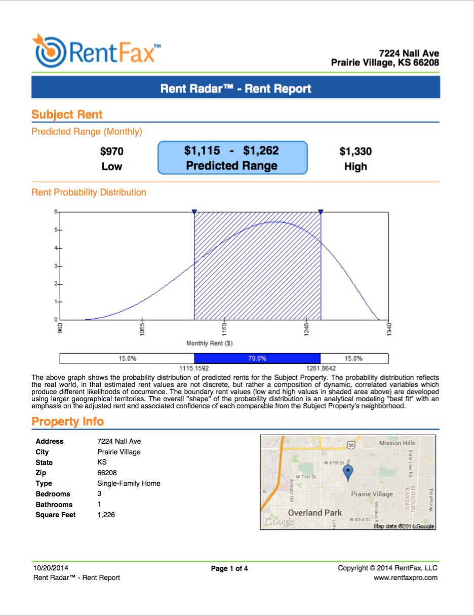 Rent Report from RentFax