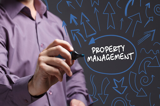 A person writing property management